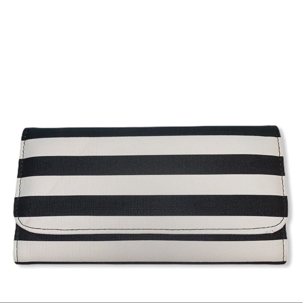 Kut from the Kloth Slim Wallet Clutch striped Trifold